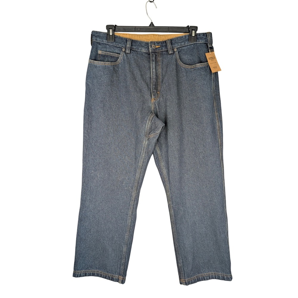 Duluth Trading Co Ballroom Jeans Mens 36x28 Blue Relaxed Fit Denim 86069